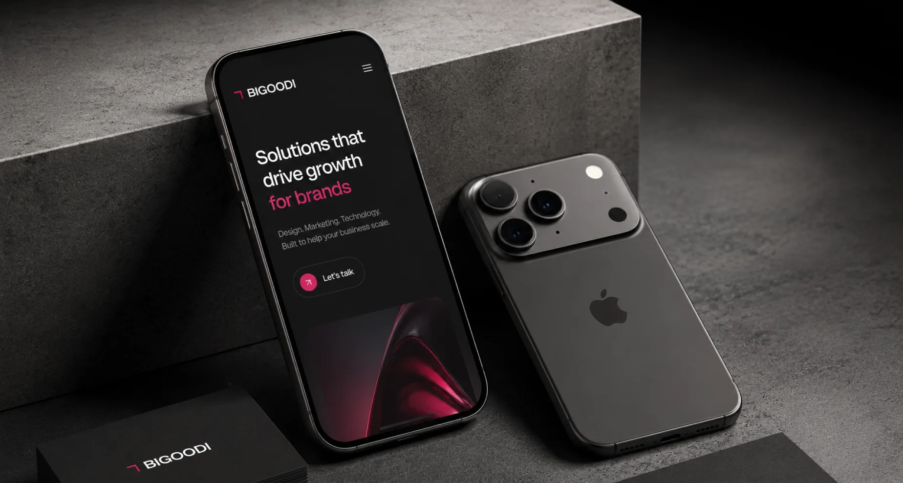 Контент Bigoodi на екранах смартфонів